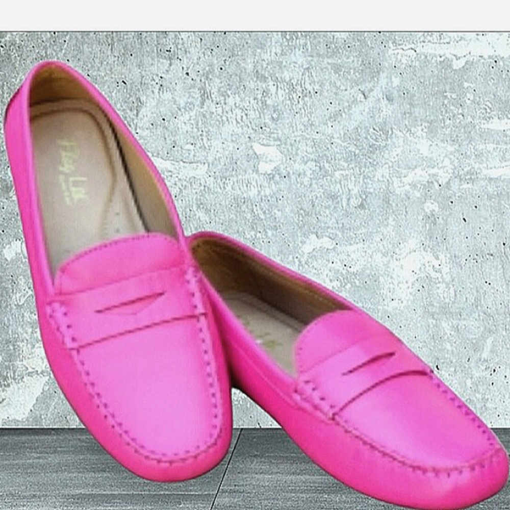 FLAG LTD Napa Glove Leather Penny Loafer Driving Moccasins